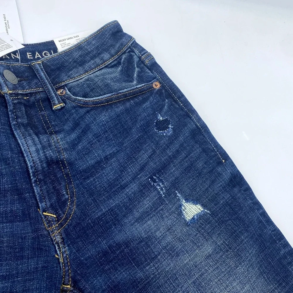 NWT American Eagle AE Next Level Stretch FLEX Bermuda Denim Jean Short 26 - Picture 6 of 11